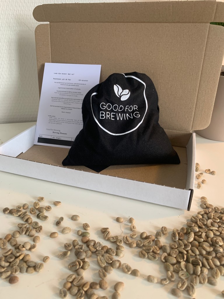Brewing elements bean bag to roast at home